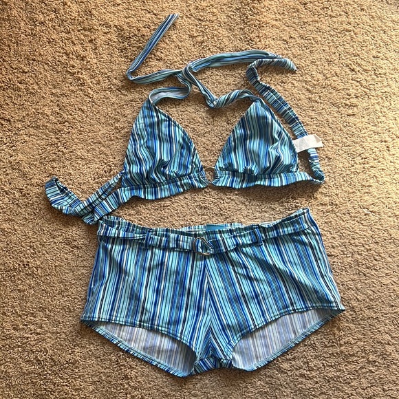 Other - Striped swim suit